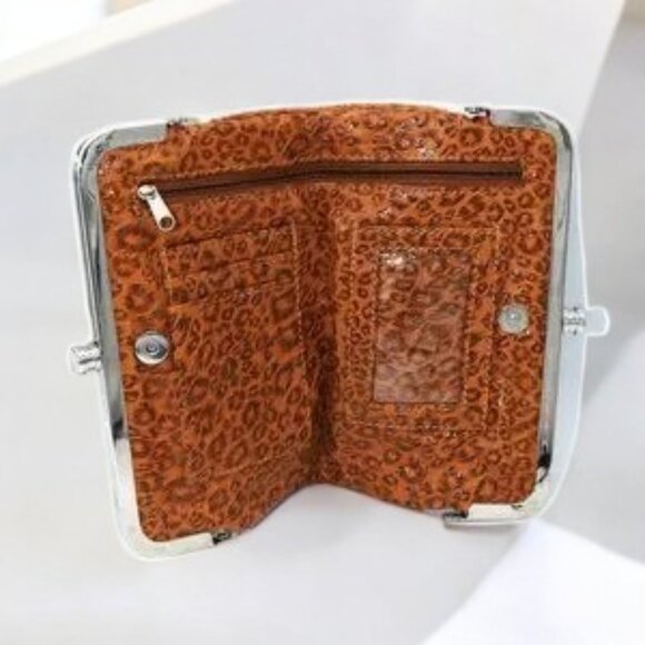 Cheetah Clutch Purse Bag Wallet - Picture 3 of 7